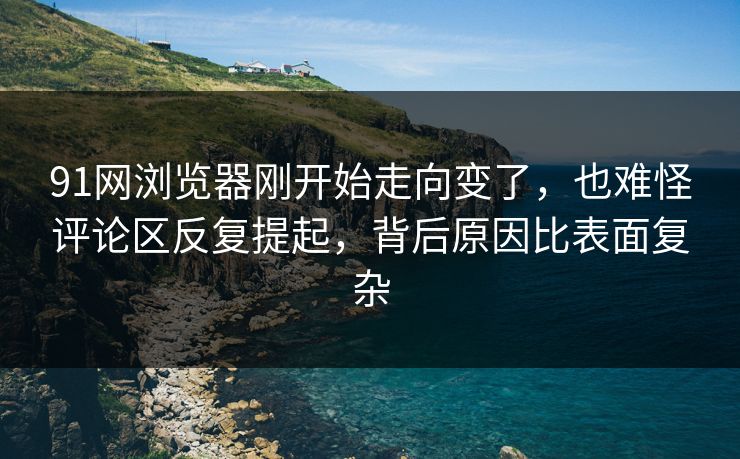 91网浏览器刚开始走向变了，也难怪评论区反复提起，背后原因比表面复杂